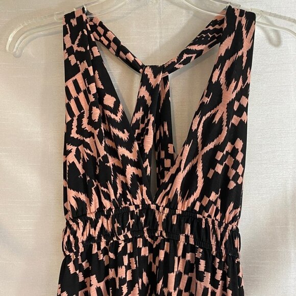 Studio  by Yde Black and Pink Aztec Maxi Dress Ladies M - Picture 10 of 16